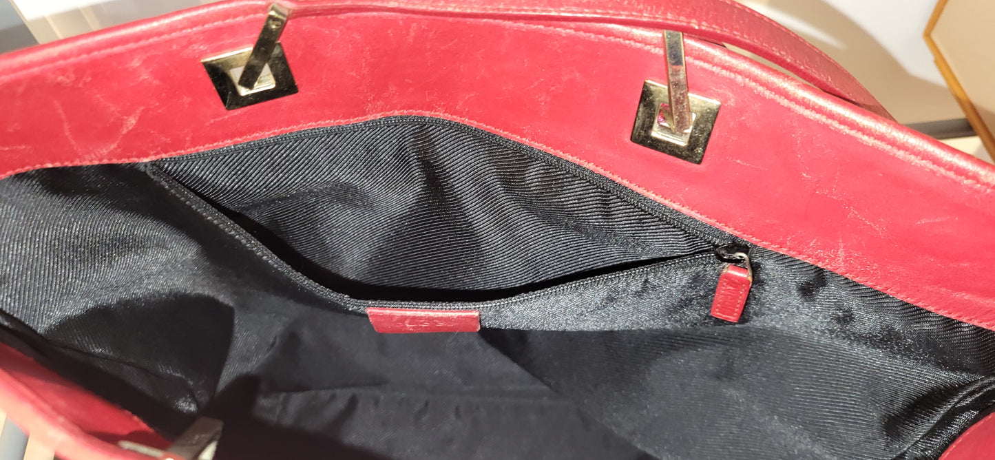GUCCI Supreme GG monogram Tote Bag Red