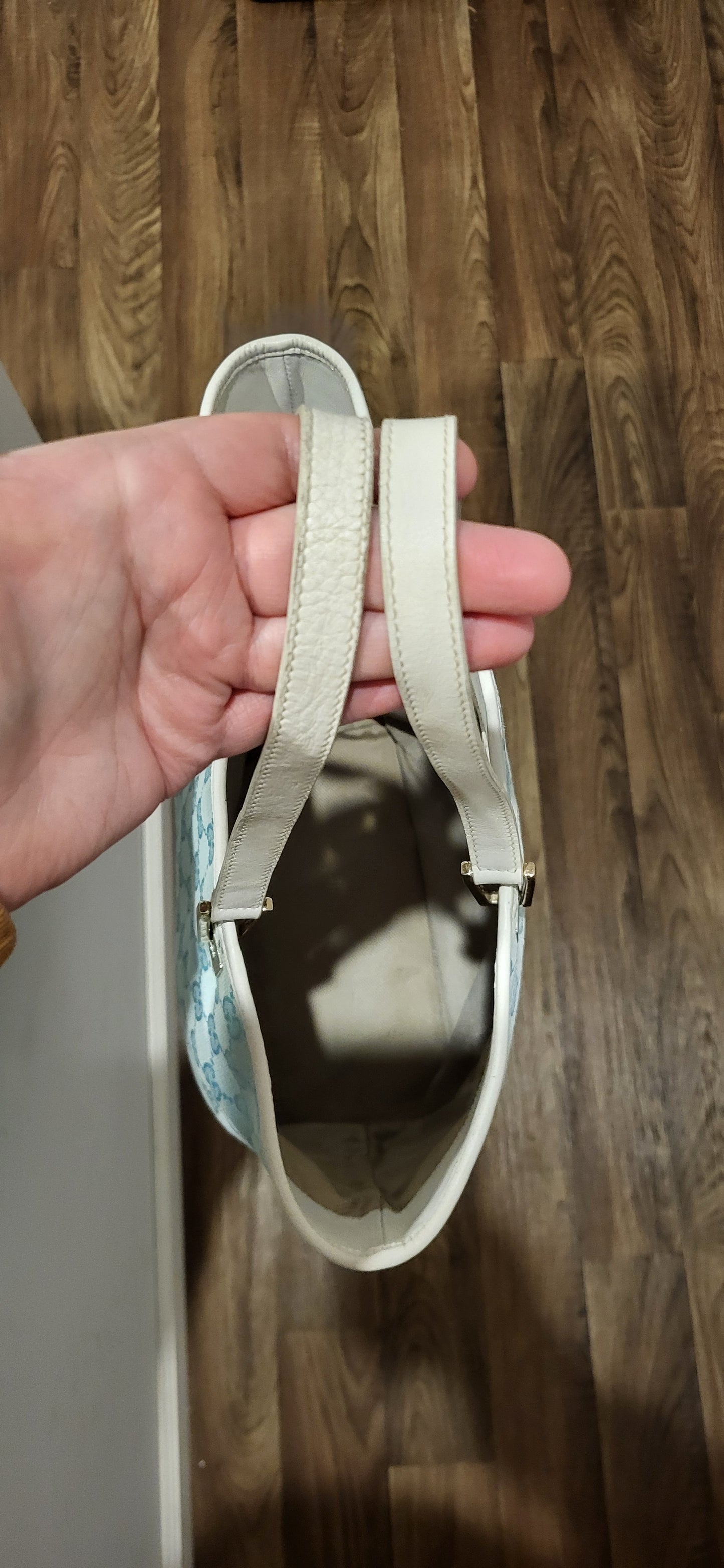 GUCCI Supreme GG monogram Tote Bag Baby Blue