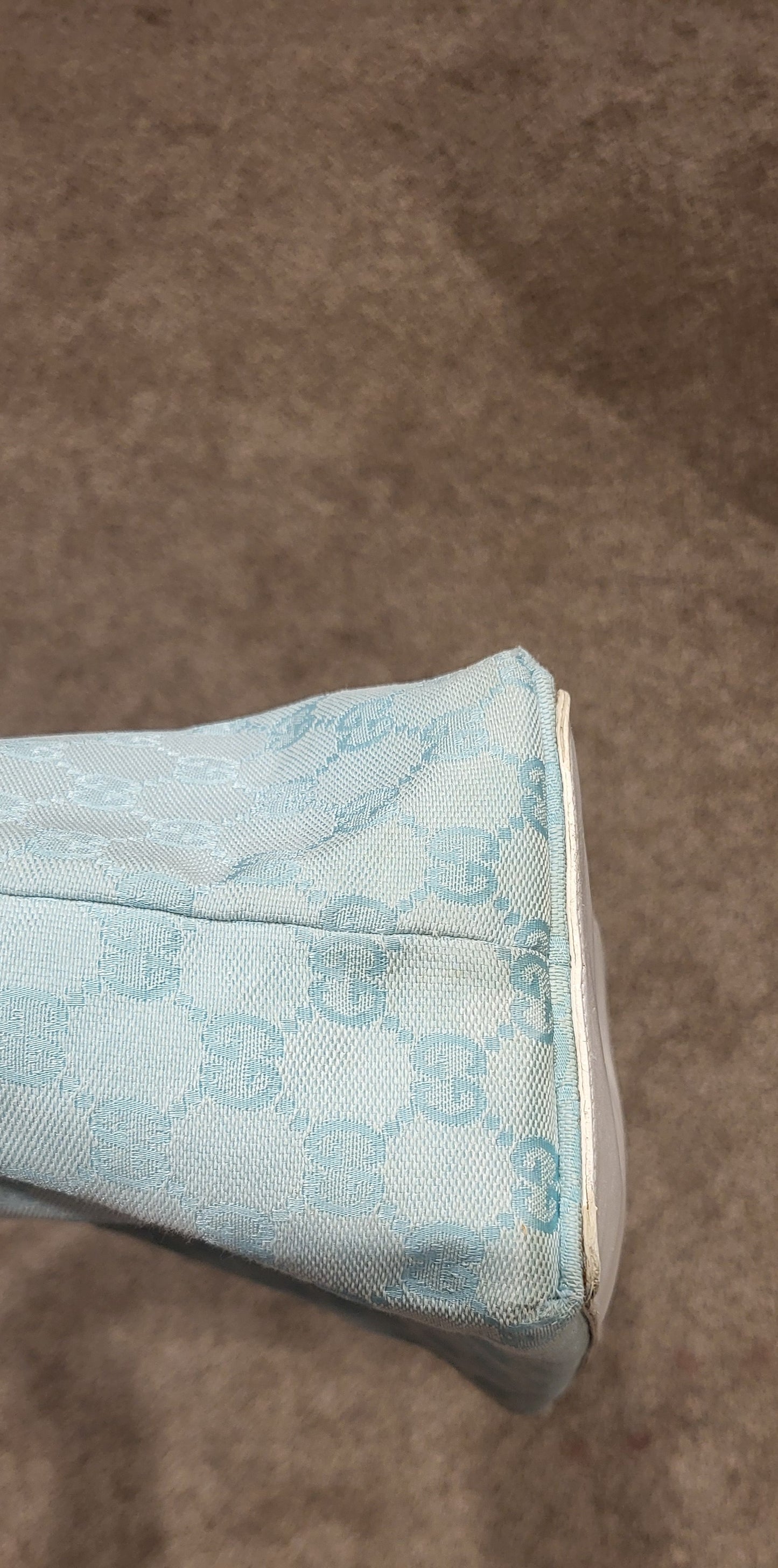 GUCCI Supreme GG monogram Tote Bag Baby Blue