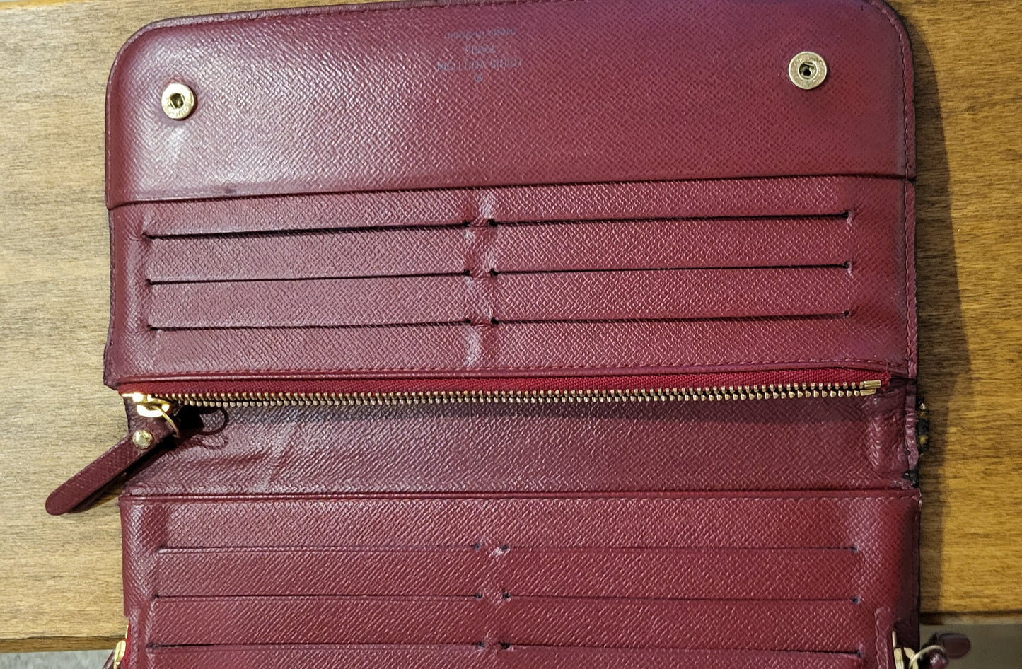Louis Vuitton Portefeuille Insolite with Red Interior Long Wallet