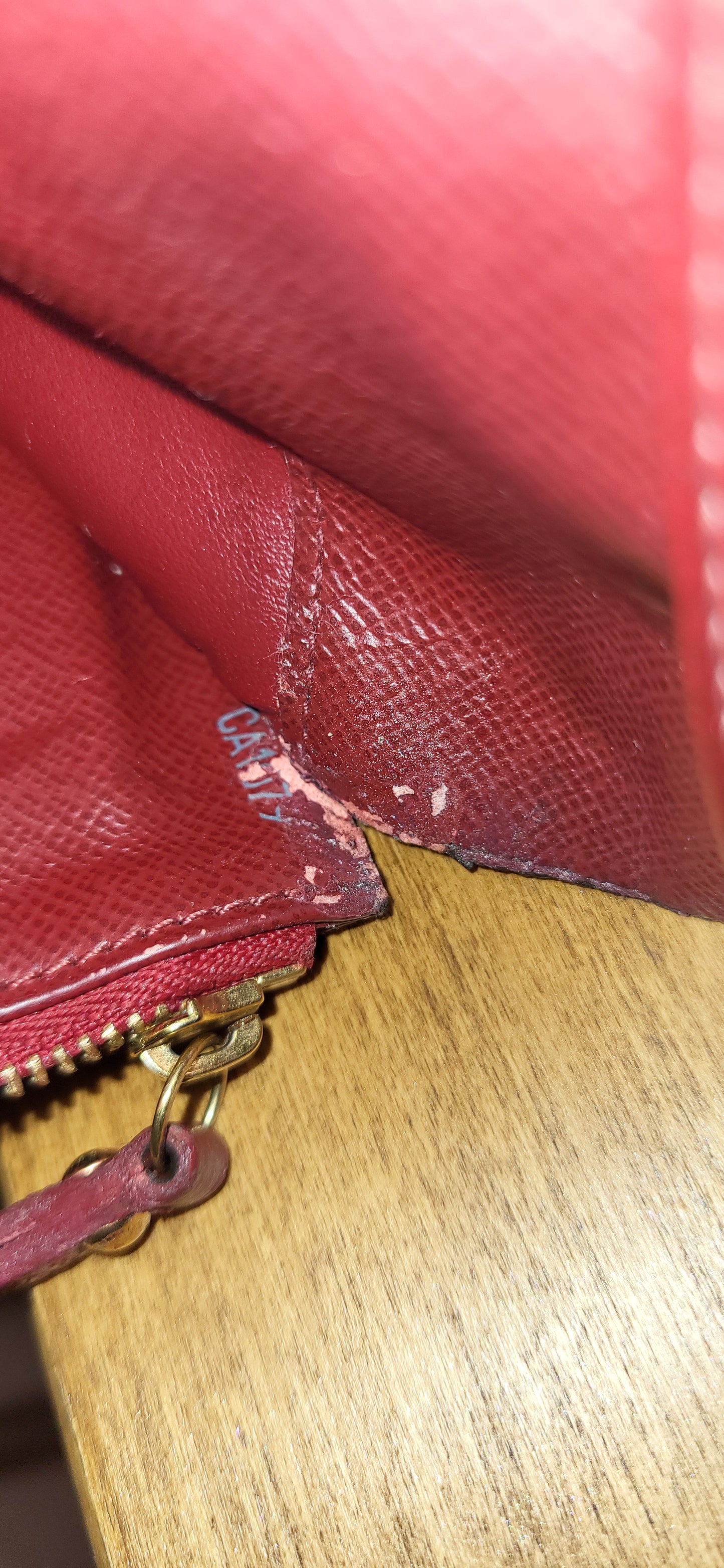 Louis Vuitton Portefeuille Insolite with Red Interior Long Wallet