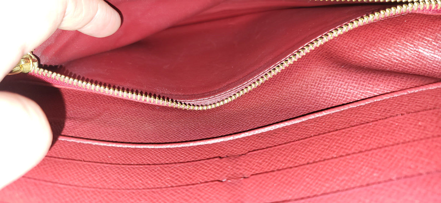 Louis Vuitton Portefeuille Insolite with Red Interior Long Wallet