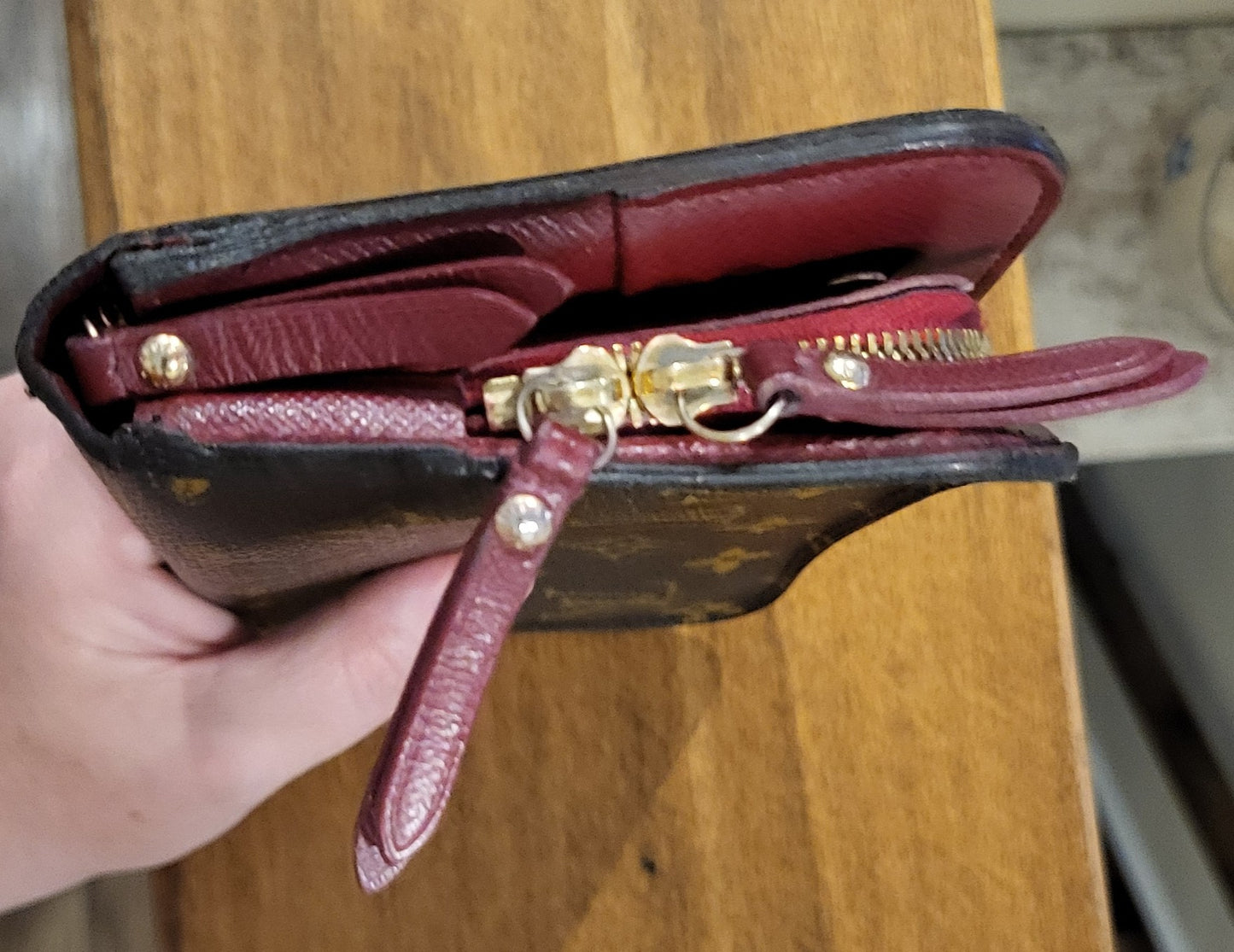 Louis Vuitton Portefeuille Insolite with Red Interior Long Wallet